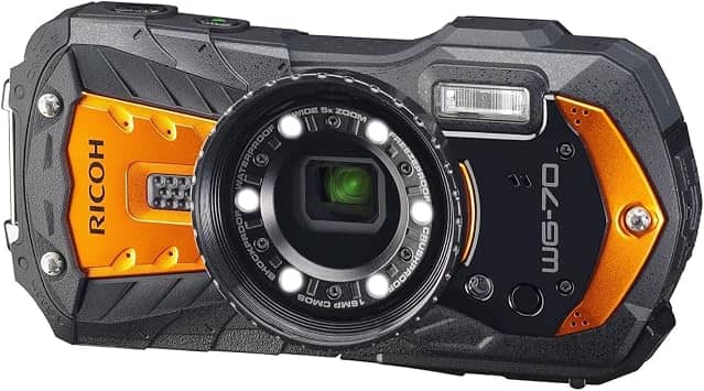 Ricoh WG-70 Digital Cameras Black New Body Only