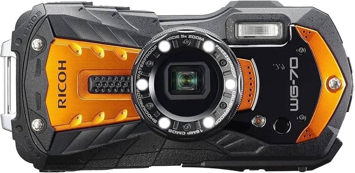Ricoh WG-70 Digital Cameras Black New Body Only