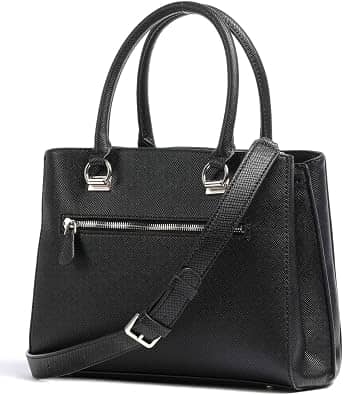Guess Noelle Top Handle Women's bags Small Gold Saffiano Faux Leather New