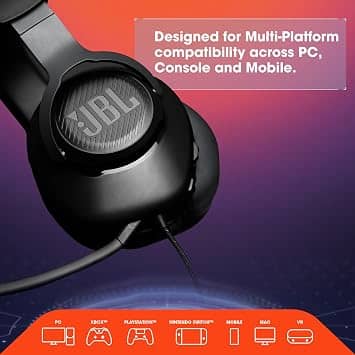 JBL JBLQUANTUM100BLKAM Headphones & Earbuds Black New
