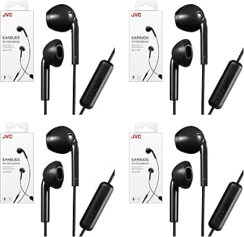JVC HAF17MB Headphones & Earbuds Black New