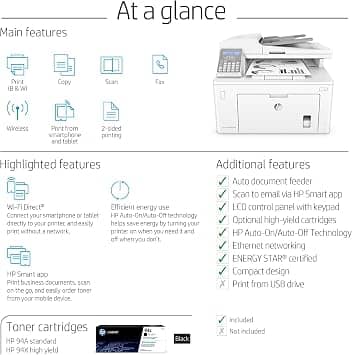 HP M148fdw - Print, Scan, Copy, Fax Printers Used - Like New