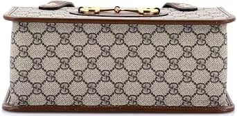Gucci Horsebit 1955 Top Handle Women's bags Small Brown GG Canvas New