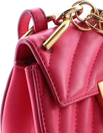 Chloé Drew Bijou Crossbody Women's bags Nano Cement Pink Quilted Leather New
