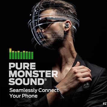 Monster Clarity 101 Headphones & Earbuds Black New