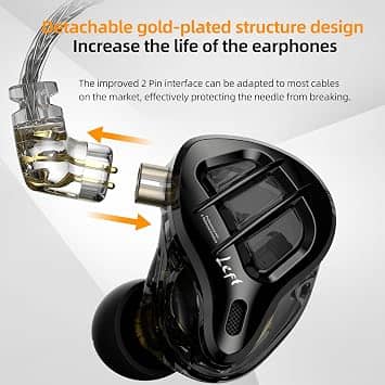 kz ZAR Headphones & Earbuds Black New