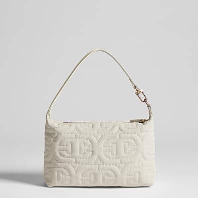 Sam Edelman Ethyl Top-Zip Demi Shoulder Women's bags White New