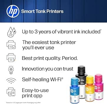 HP Smart Tank 5100 Printers New