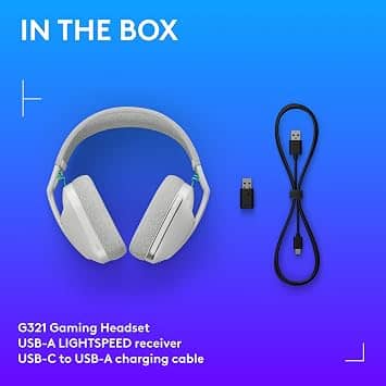 Logitech G321 Headphones & Earbuds White New