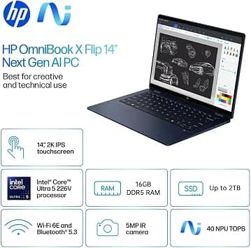 HP OmniBook X 14-fm Computers 512GB 16GB New