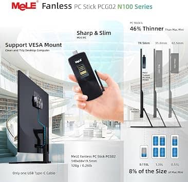 MeLE PCG02 N100 Computers New