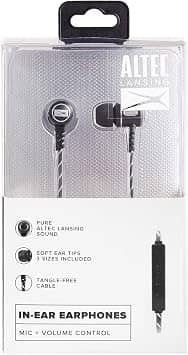 Altec Lansing MZX147-BLK Headphones & Earbuds Black New