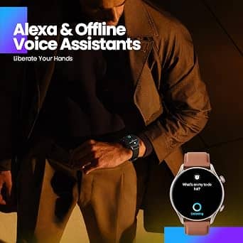Amazfit Amazfit GTR 3 Pro Brown Leather Smartwatches 37mm New