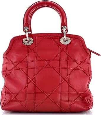 Dior Granville Top Handle Women's bags Red New