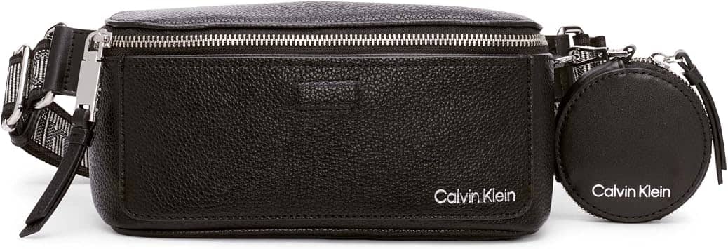 Calvin Klein Millie Belt Bag Women's bags One Size Black Faux Leather New