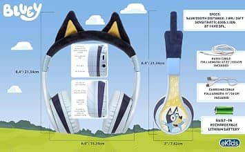 eKids BU-B52 Headphones & Earbuds Blue New