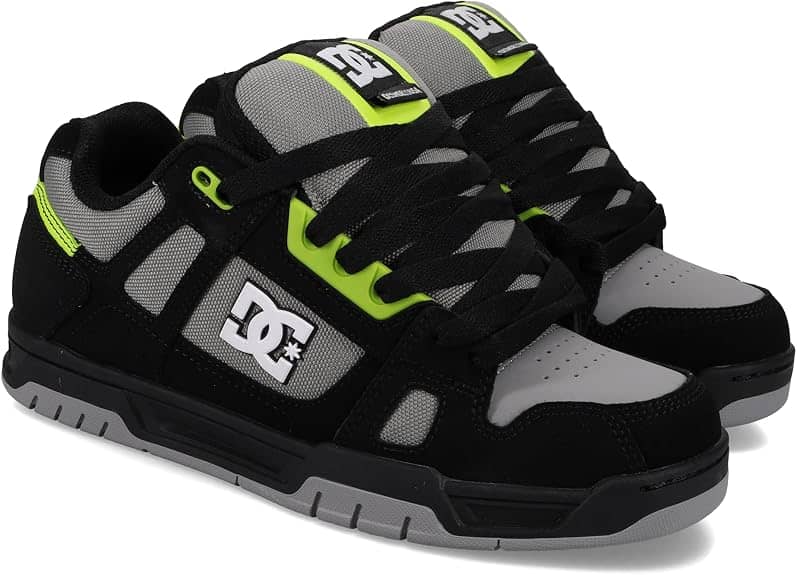 DC Shoes Stag Sneaker Black/Gray M 10.5 / W 12 New