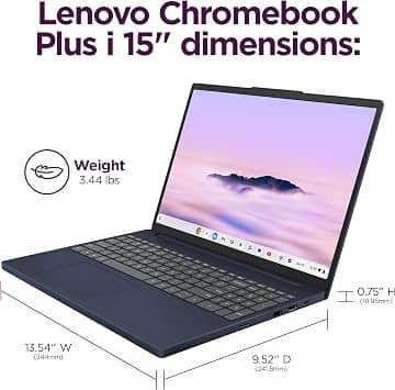 Lenovo Chromebook Plus i 15 Computers 256GB 8GB New