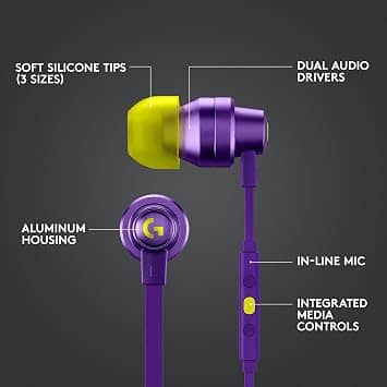 Logitech G333 Headphones & Earbuds Purple New