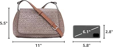 Calvin Klein Charlie Crossbody Women's bags Unspecified Brown Logo New