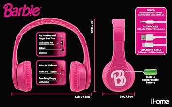 eKids Mi-B52BE Headphones & Earbuds Pink New