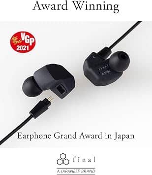 Final A3000 Headphones & Earbuds Black New