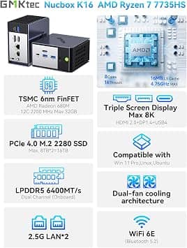 GMKtec K16 Computers New