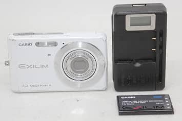 Casio EX-Z77 Digital Cameras White Used - Very Good Body Only
