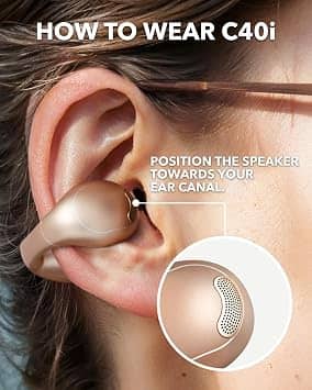 Soundcore C40i Headphones & Earbuds Gold New