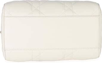 Dior Dior Groove Top Handle Women's bags Small White Macrocannage Calfskin Gold New