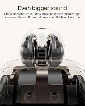 Shokz OpenDots 2 Headphones & Earbuds Black New