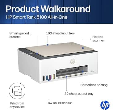HP Smart Tank 5100 Printers New