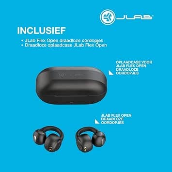 JLab Flex Headphones & Earbuds Black New