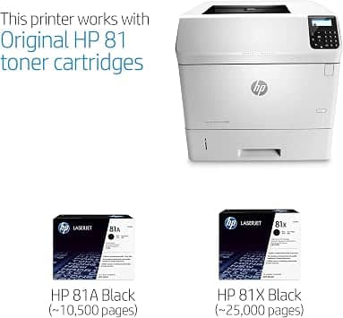 HP M605N E6B70A Printers Refurbished - Excellent