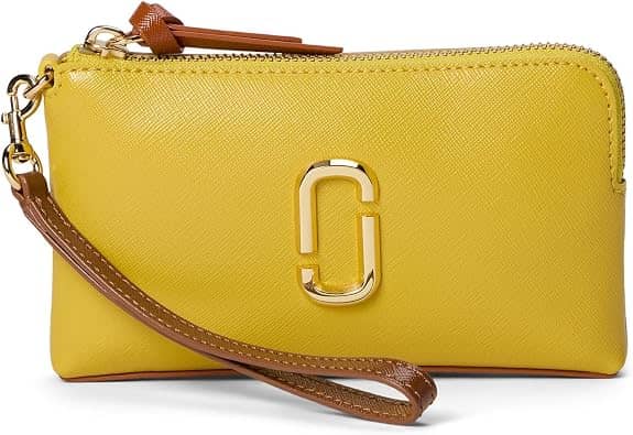 Marc Jacobs The Snapshot Wristlet Women's bags Camel Leather New