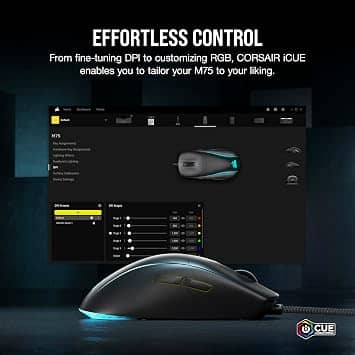 Corsair M75 Mice Wireless Black New
