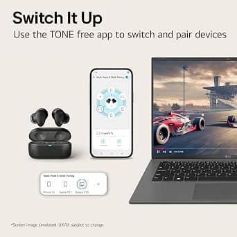 LG TONE-T80S.AUSALWH Headphones & Earbuds White New