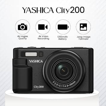 Yashica City 200 Digital Cameras Black New Body Only