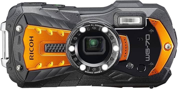 Ricoh WG-70 Digital Cameras Black New Body Only