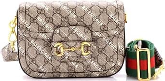 Balenciaga Horsebit 1955 Shoulder Bag Women's bags Mini Brown Coated Canvas New