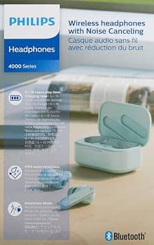 Philips T4506 Headphones & Earbuds Teal New