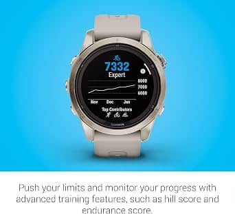 Garmin fēnix 7S Pro - Sapphire Solar Edition Smartwatches Gold 42mm Used - Like New