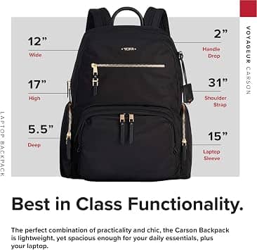 Tumi Carson Backpack Women's bags Black New