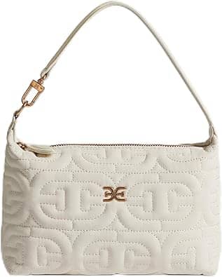 Sam Edelman Ethyl Top-Zip Demi Shoulder Women's bags White New