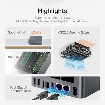 Beelink EQR5-5650U Computers New