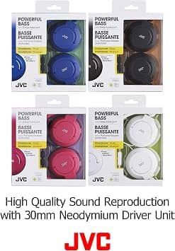 JVC HASR185A Headphones & Earbuds Blue New