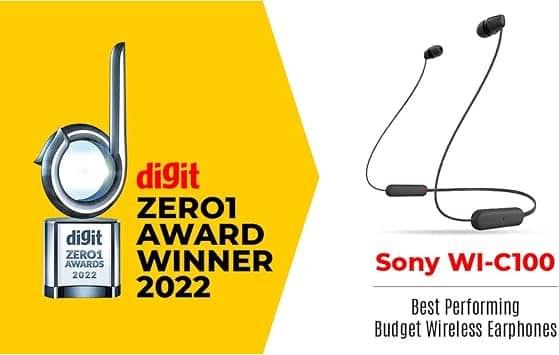 Sony WIC100 Headphones & Earbuds Black New