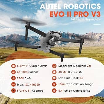 Autel Robotics EVO II Pro V3 Quadcopters & Multirotors New