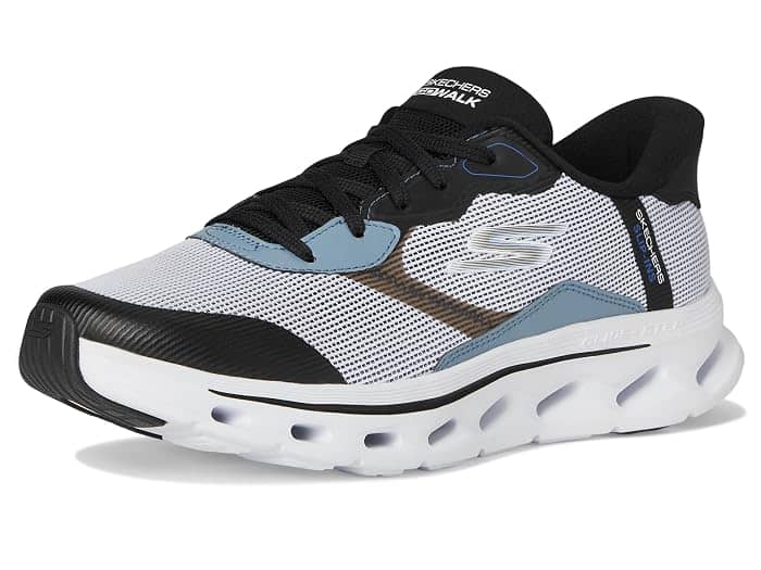 Skechers Go Walk Glide-Step 2.0 Sneaker Black/Gray M 15 / W 16.5 New