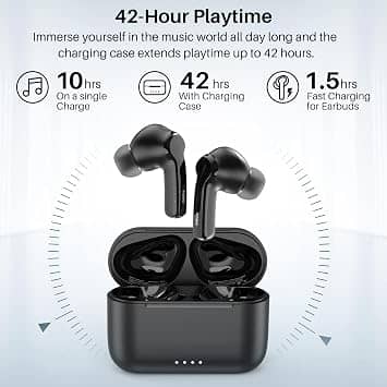 TOZO NC2 Headphones & Earbuds Black New